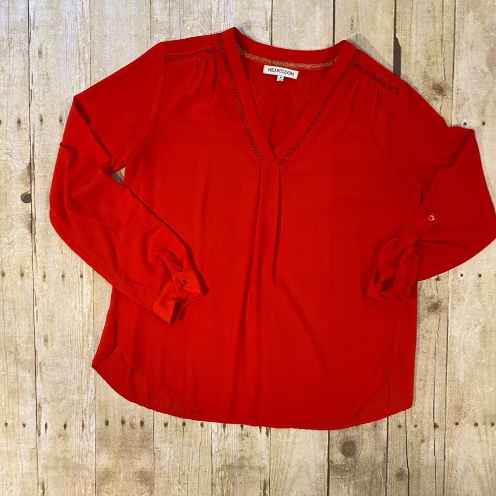 Red Heartloom blouse